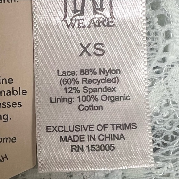 NWT $34 We are HAH (Hot as Hell) Spin me Lace Panty XS X-Small Something Blue - Picture 8 of 9